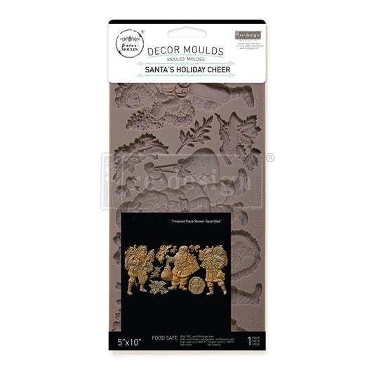 Decor Moulds - Redesign - Santa's Holiday Cheer - 5"X10"