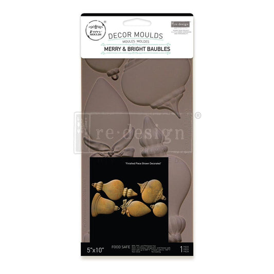 Decor Moulds - Redesign - Merry & Bright Baubles - 5"X10"