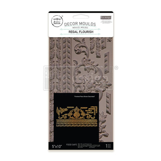 Decor Moulds - Redesign - Regal Flourish - 5"X10"