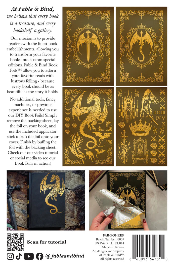 Transfers - Fable&Bind - 6.5"x10" - Fireborne Reforged (4 sheets)