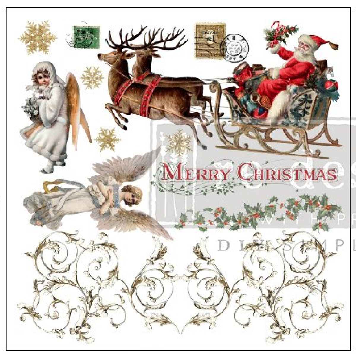 Transfers Maxi 12" x 12"- Holiday Traditions (2 sheets)