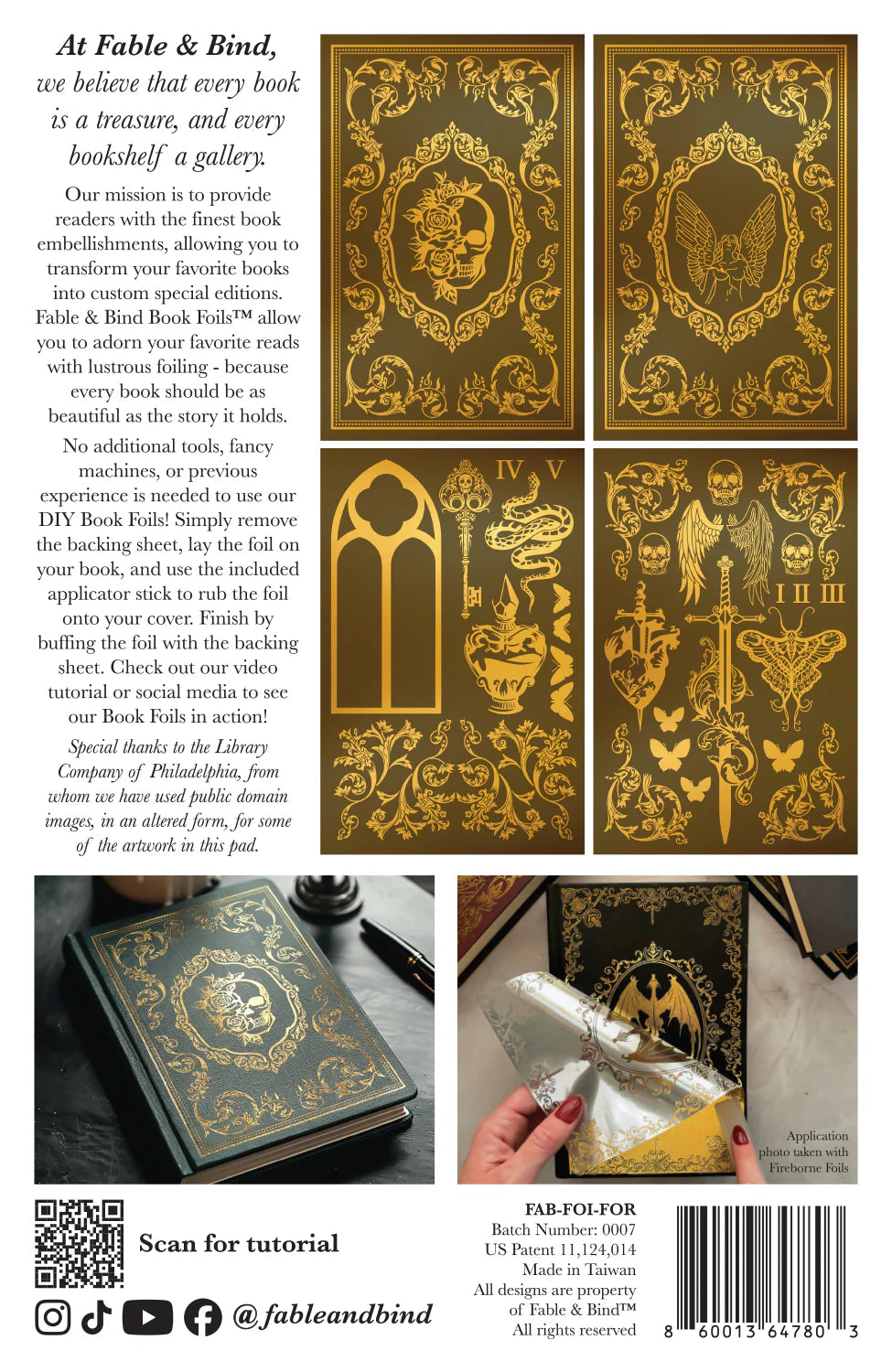 Transfers - Fable&Bind - 6.5"x10" - Forbidden Flames (4 sheets)