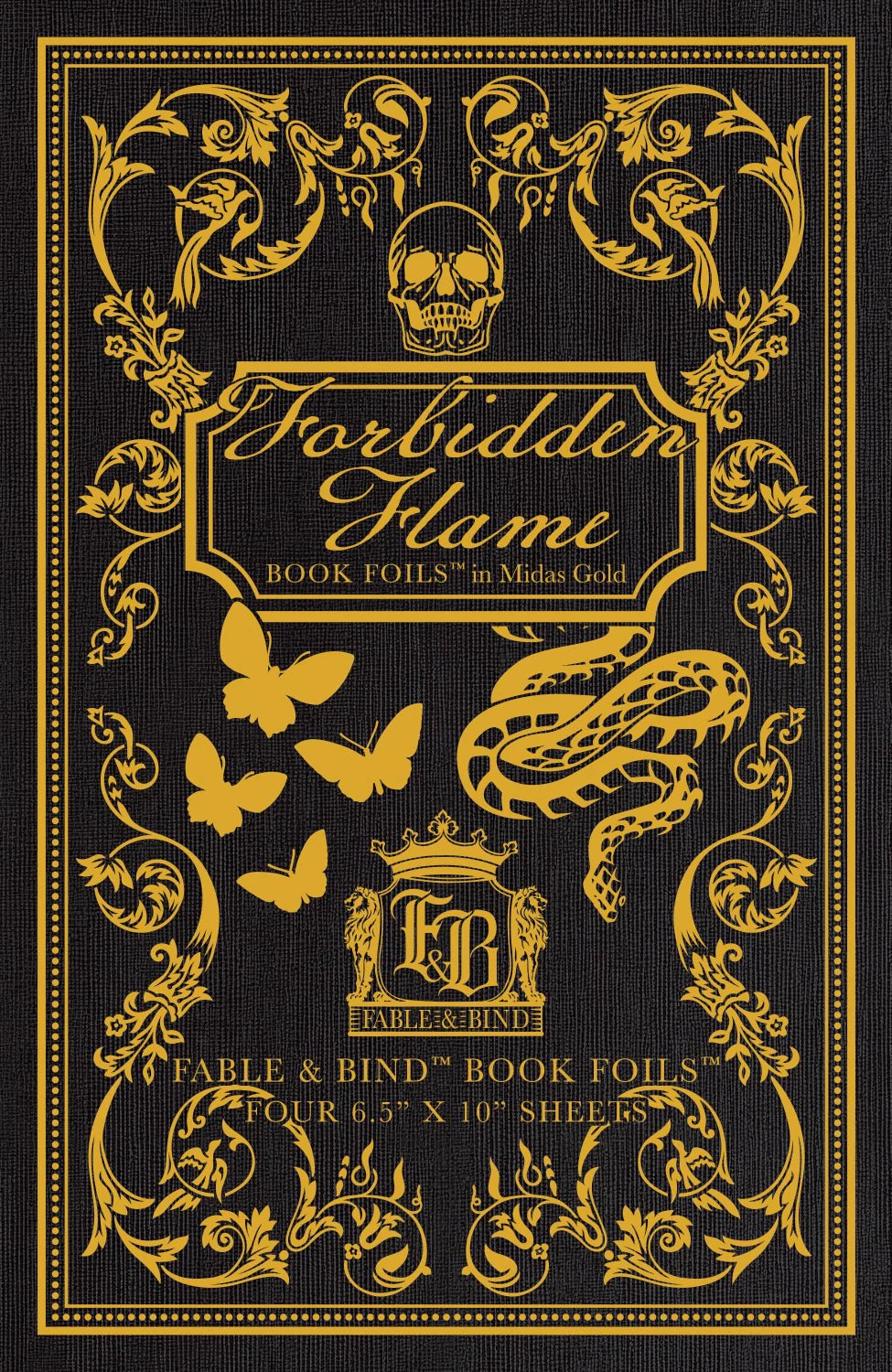 Transfers - Fable&Bind - 6.5"x10" - Forbidden Flames (4 sheets)