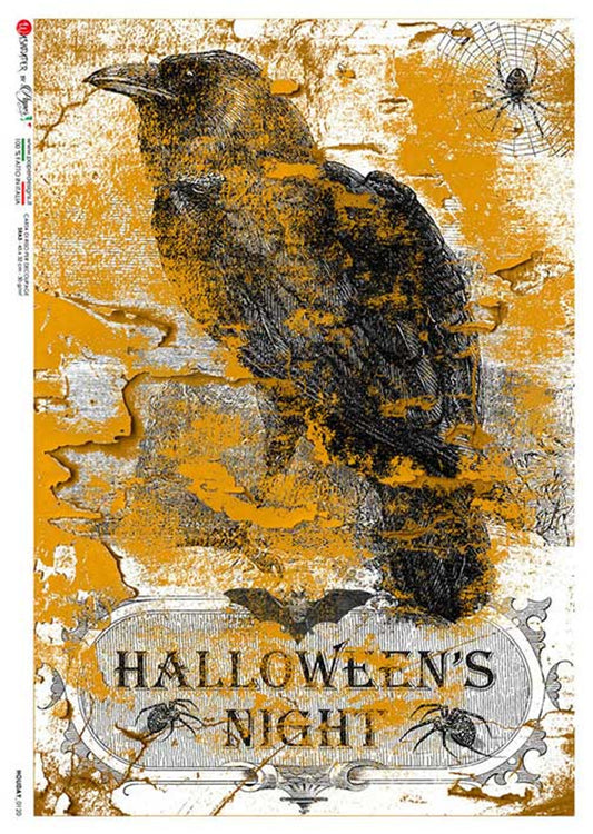 Decoupage Paper - Paper Design - A4 - PD0120 - Halloween Night - Rice Paper