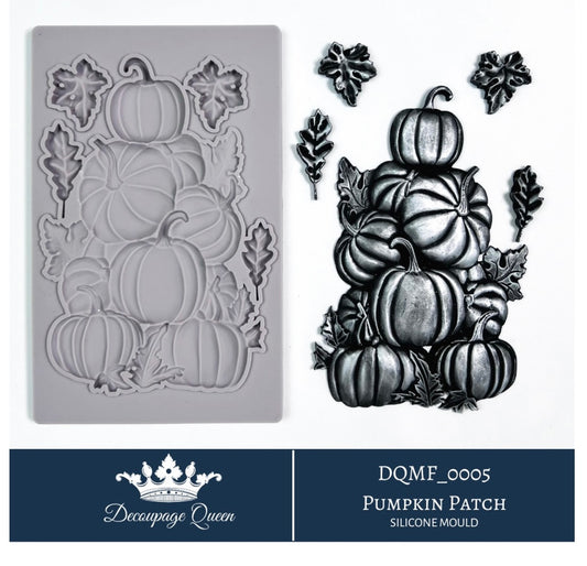 Decor Moulds - Decoupage Queen - DQMF0005 - Pumpkin Patch - 5"x8" - (Limited Edition)