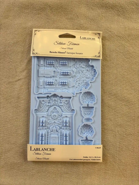 Decor Moulds - LaBlanche - Baroque Houses 5"x8" - LBMF134