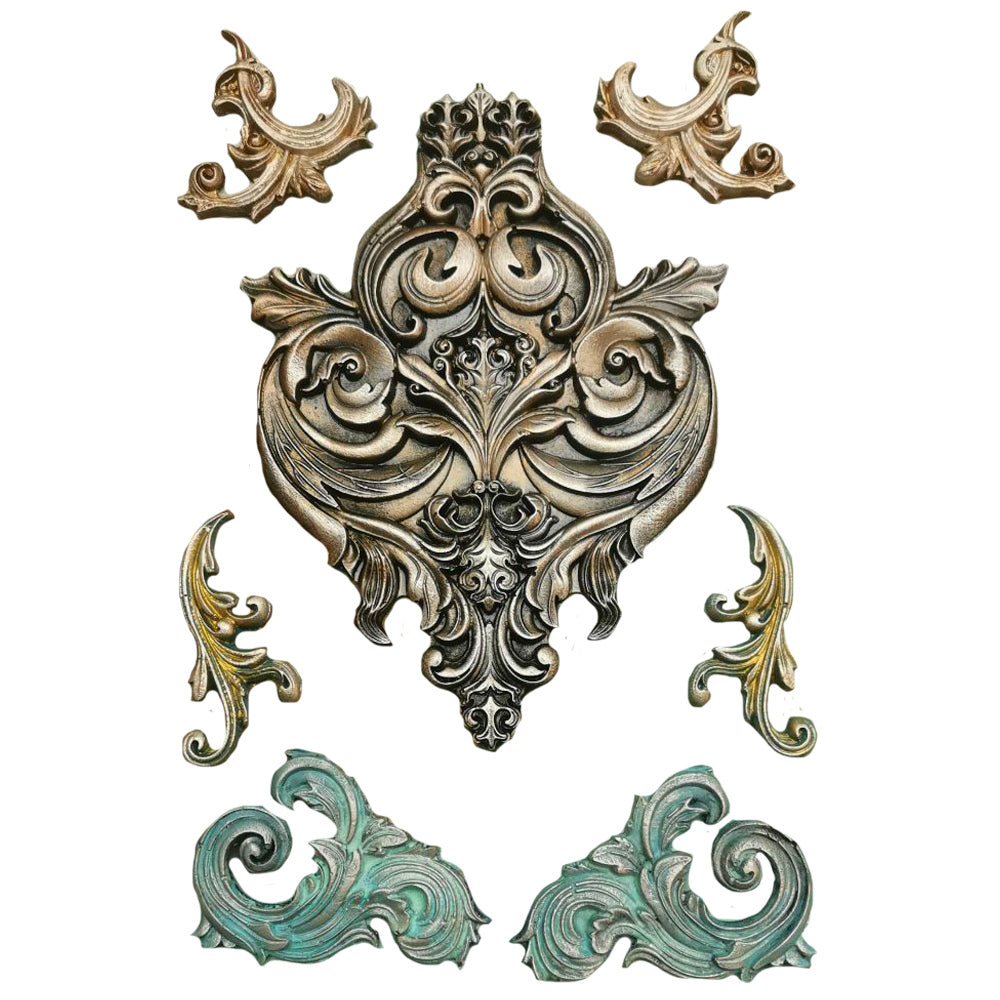 Stamperia - Art Stories - KACMA404 - Moulds - A4 - Frieze and Corners
