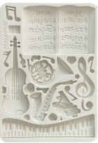 Moulds - Stamperia - A5 - KACMA547 - Music - Silicone