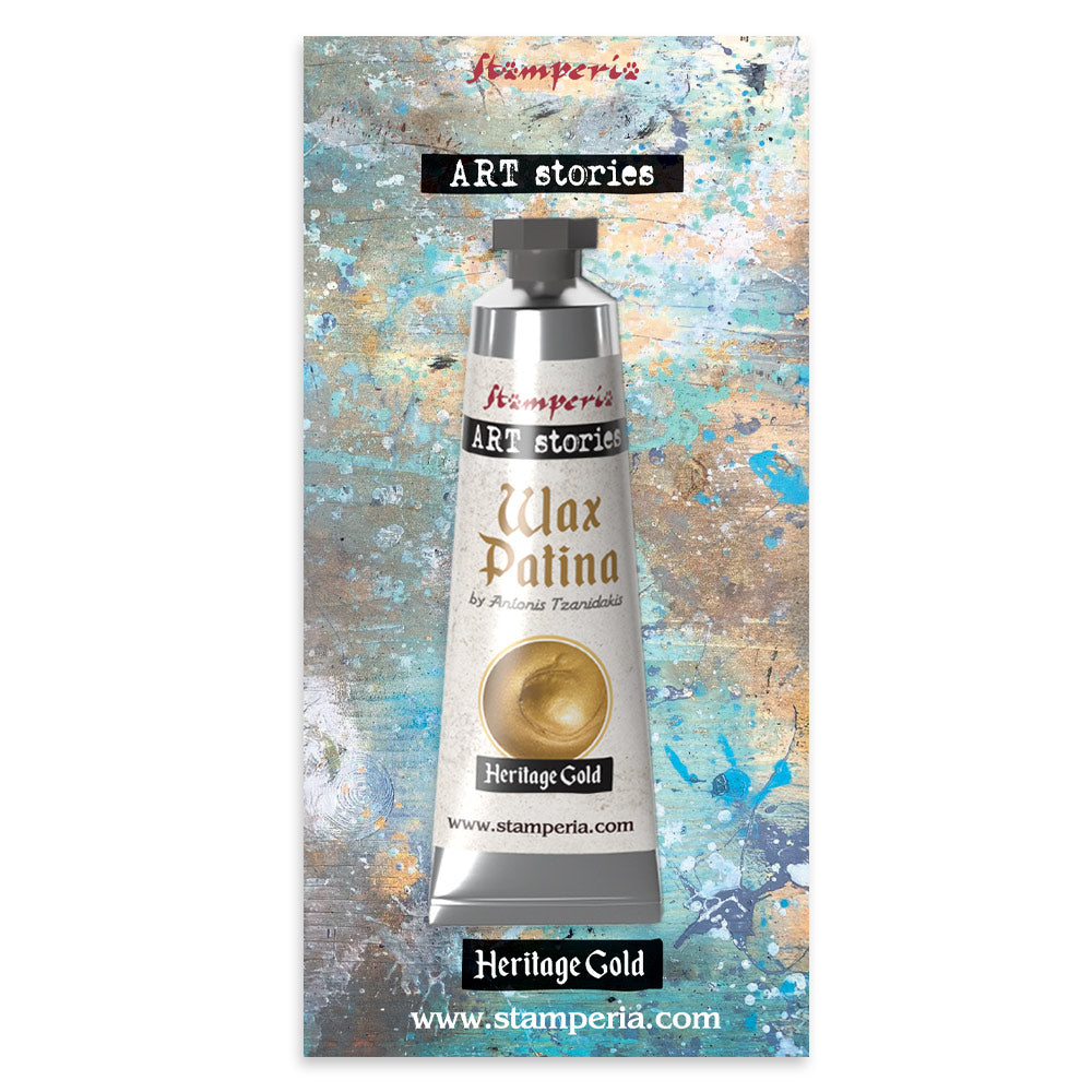 Stamperia - Art Stories - KECW06 - Wax Patina - Heritage Gold - 40ml