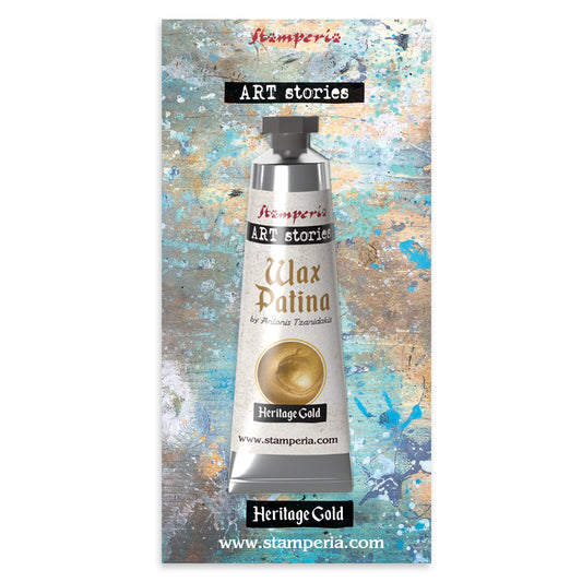 Stamperia - Art Stories - KECW06 - Wax Patina - Heritage Gold - 40ml