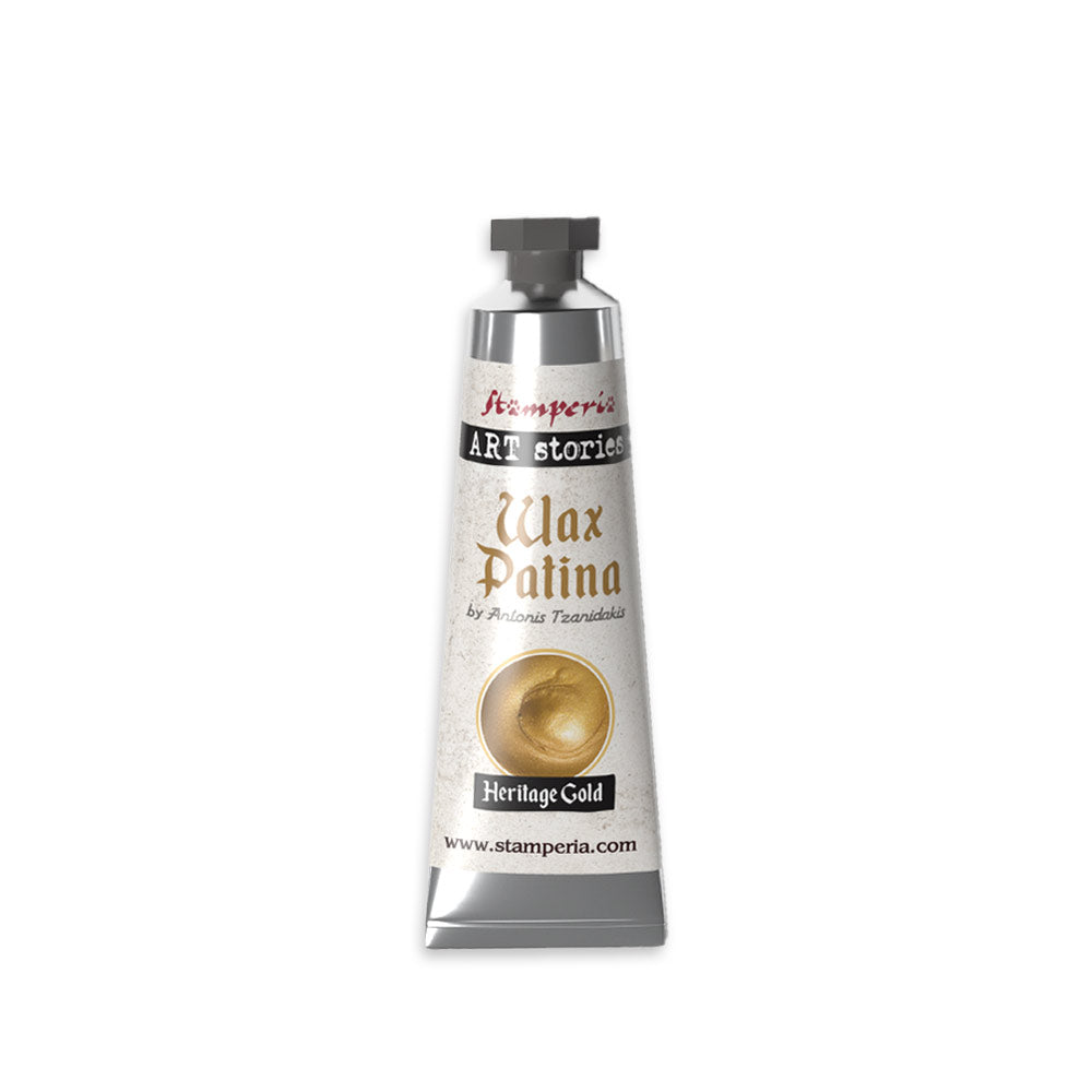 Stamperia - Art Stories - KECW06 - Wax Patina - Heritage Gold - 40ml