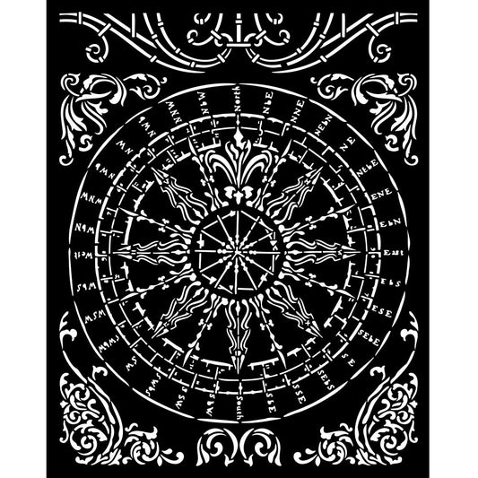 Stencils - Stamperia - KSTDL157 - 20X25cm (7.87"x9.84") -Sir Vagabond Fantasy -Round