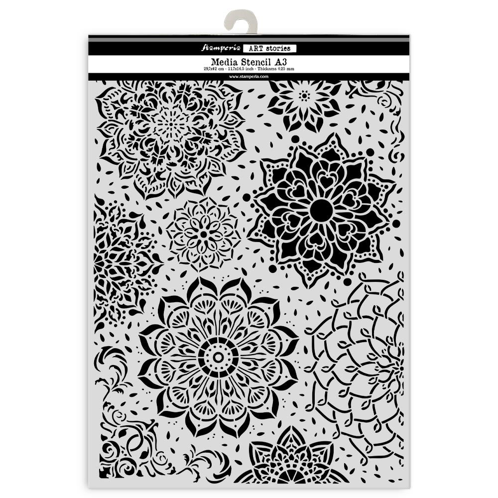 Stamperia - Art Stories - KSTDA3007 - Stencils - A3 - Mandala