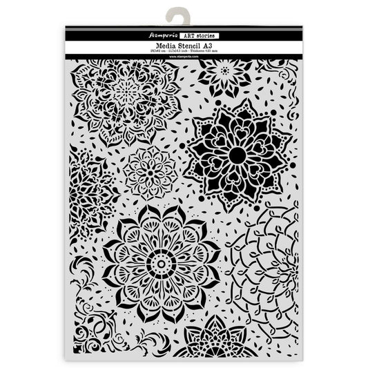 Stamperia - Art Stories - KSTDA3007 - Stencils - A3 - Mandala