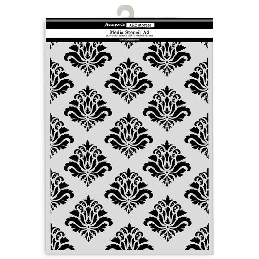 Stamperia - Art Stories - KSTDA3003 - Stencils - A3 - Tapestry 2