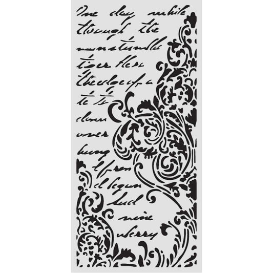 Stencils - Stamperia - KSTDL152 - 12X25cm (5"x10")-Secret Dairy-Frieze with Lettering