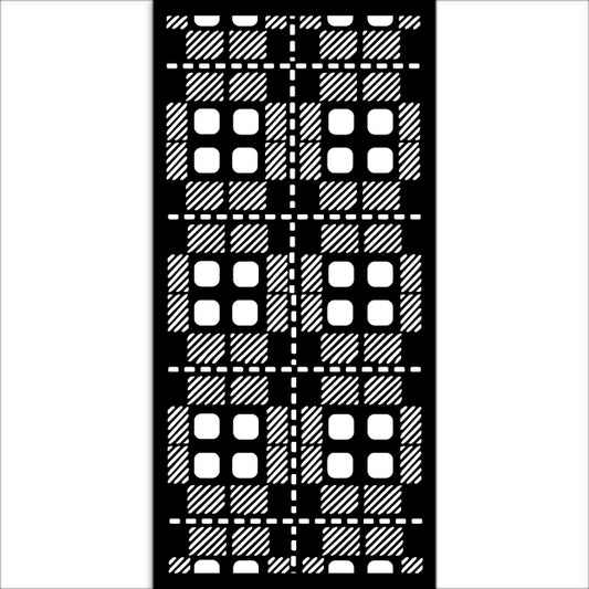 Stencils - Stamperia - KSTDL97 - 12X25cm (5"x10") - Gear up for Christmas - Fabric pattern