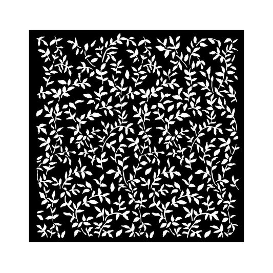 Stencils - Stamperia - KSTDQ103 - 18X18cm (7"x7") - Garden - Leaves Pattern