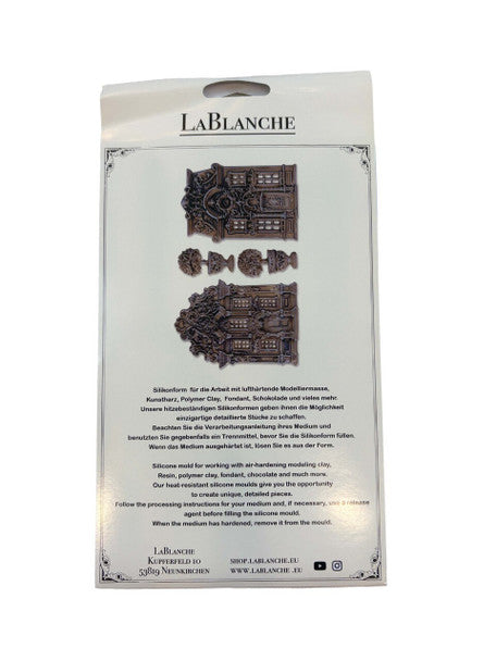 Decor Moulds - LaBlanche - Baroque Houses 5"x8" - LBMF134