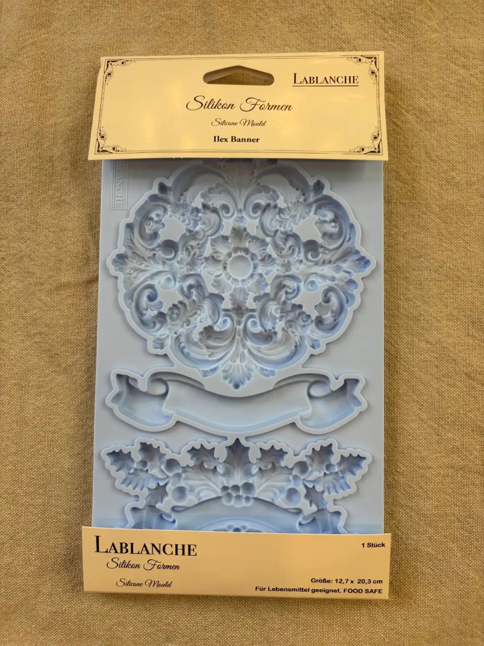 Decor Moulds - LaBlanche - Ilex Banner 5"x8" - LBMF136