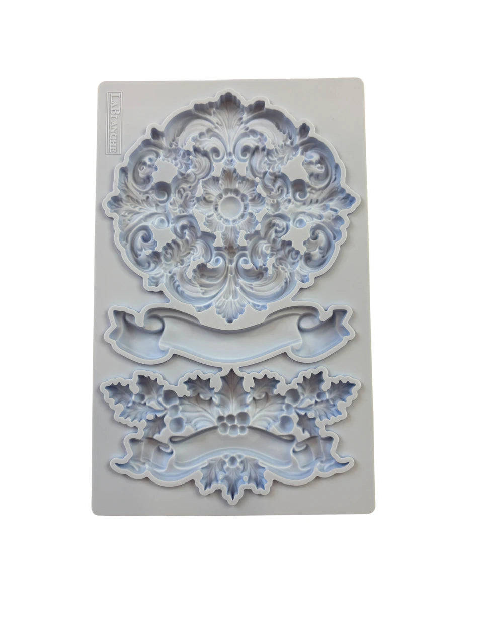 Decor Moulds - LaBlanche - Ilex Banner 5"x8" - LBMF136