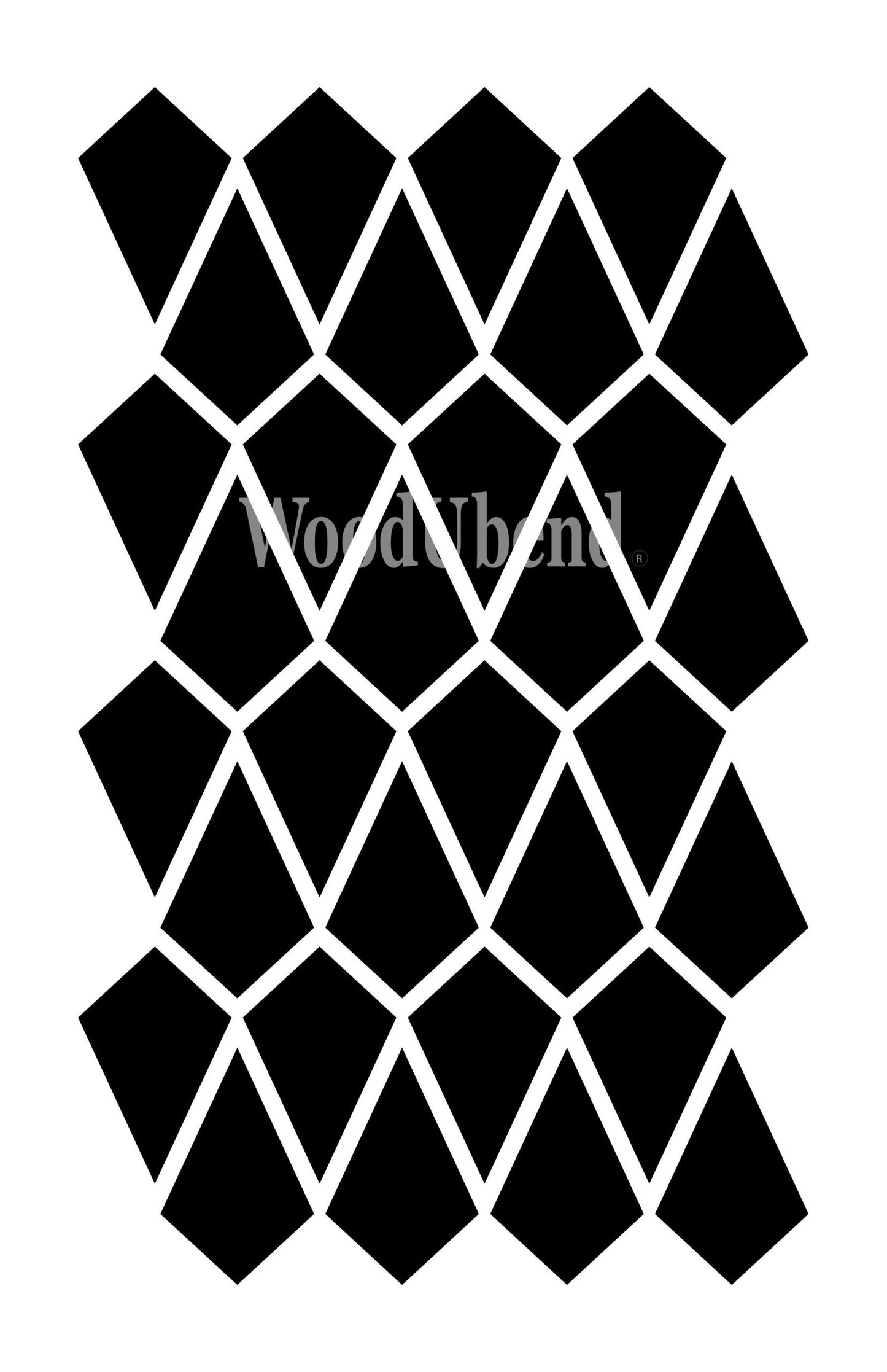 Stencils - Posh Chalk - Lattice (Woodubend) - 7.7" x 11.8"