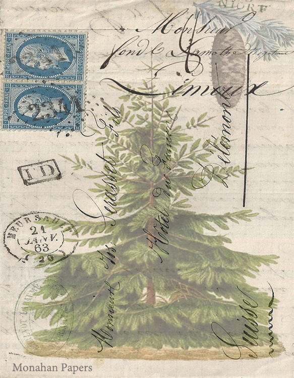 Decoupage Paper - Monahan Papers- C0171 Christmas Tree