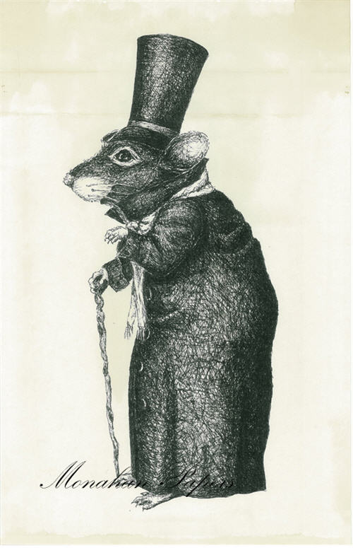 Decoupage Paper - Monahan Papers- SPS0334 Top Hat Mouse