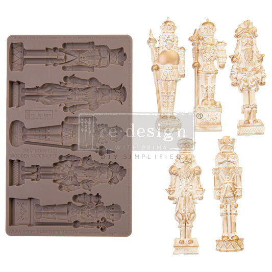 Decor Moulds - redesign - Wooden Nutcracker - 5"x8"x8mm