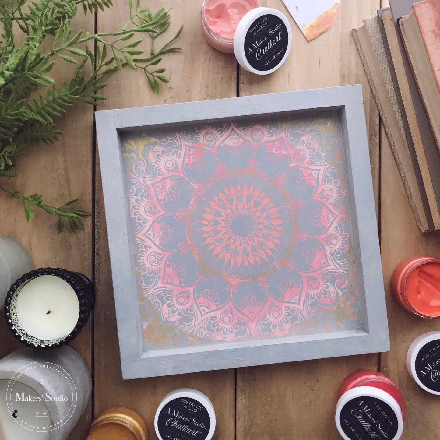 Stencils - A Makers Studio - Mandala - 12 x 12"