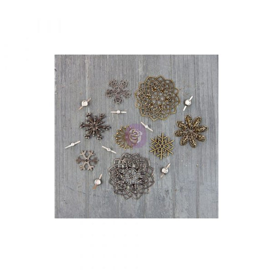 Mechanicals - Vintage Snowflakes - (8 pieces)