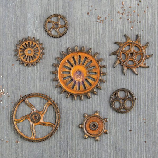 Mechanicals - Rustic Gears - (7 pieces)