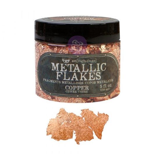 Art Ingredients - Metallic Flakes - Copper - 1 jar 30g including container