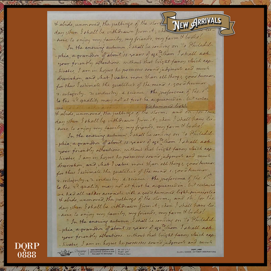 Decoupage Paper - DQ - DQRP0888 - October Observations-Harvest Field - Rice Paper