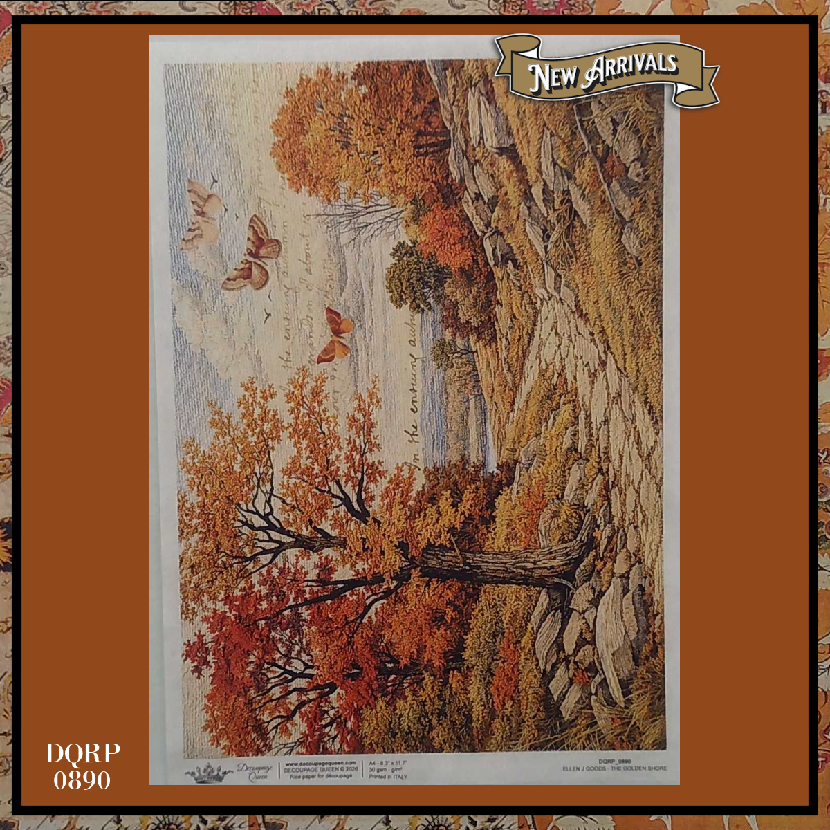 Decoupage Paper - DQ - DQRP0890 - The Golden Shore-Harvest Field - Rice Paper