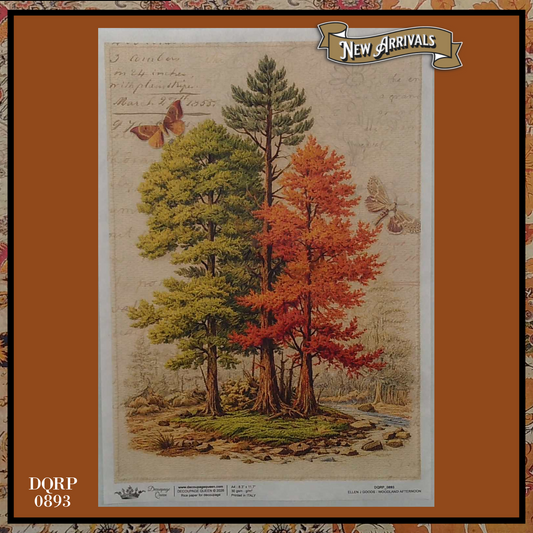 Decoupage Paper - DQ - DQRP0893 - Woodland Afternoon-Harvest Field - Rice Paper