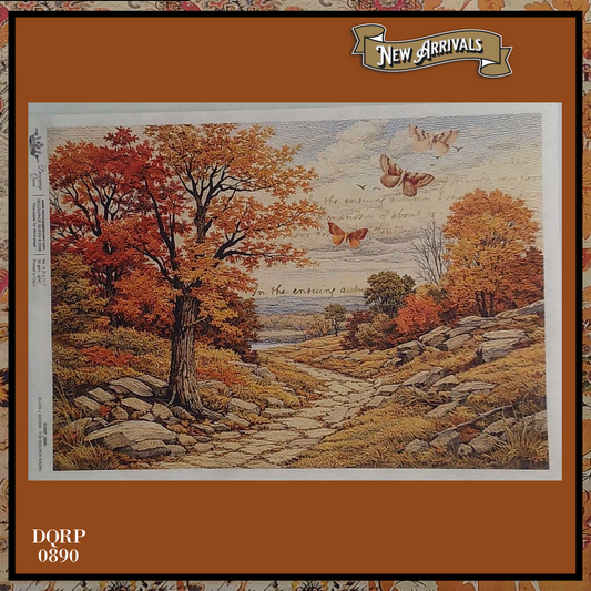 Decoupage Paper - DQ - DQRP0890 - The Golden Shore-Harvest Field - Rice Paper