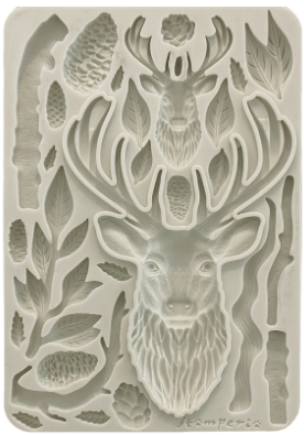Moulds - Stamperia - A5 - KACMA542 - The Owl's House - Deer - Silicone