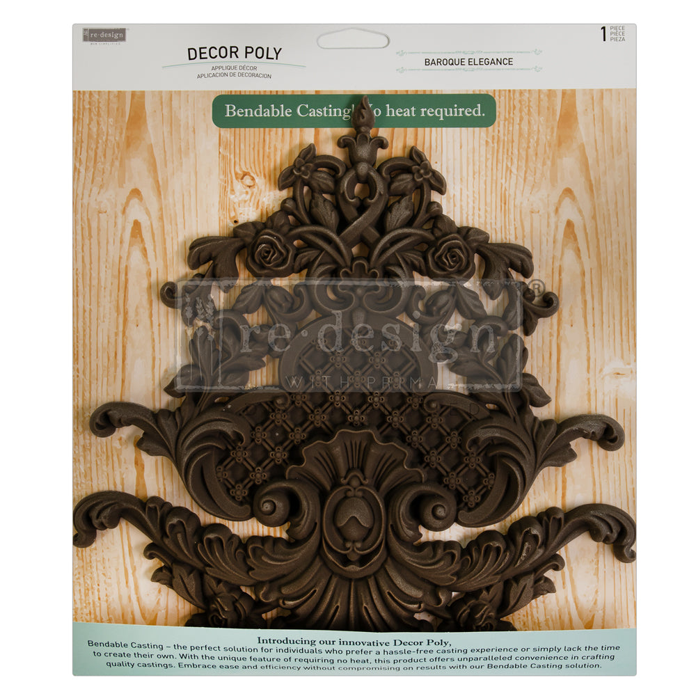 Decor Poly - Redesign - Baroque Elegance - 10"x9.89"