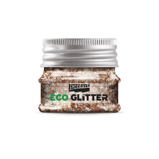 Pentart - Eco Glitter - RoseGold - Coarse - 15g