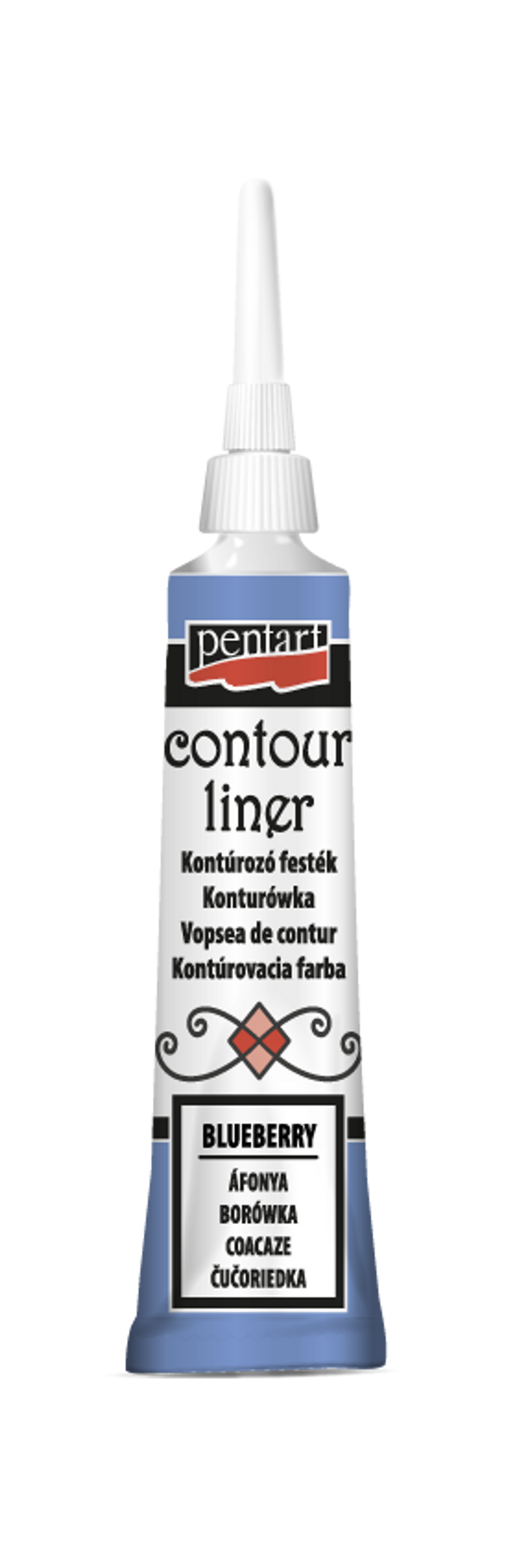 Pentart - Contour Liner - Blueberry - 20ml