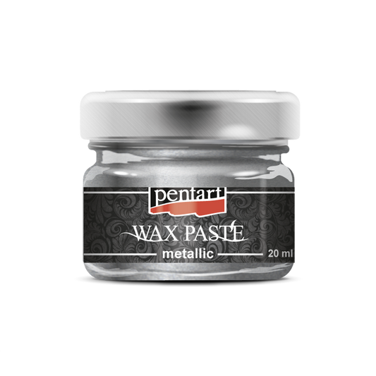 Pentart - Wax Paste - Metallic Silver - 20ml