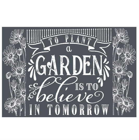 Stencils - A Makers Studio - Plant a Garden  - 12" x 18"