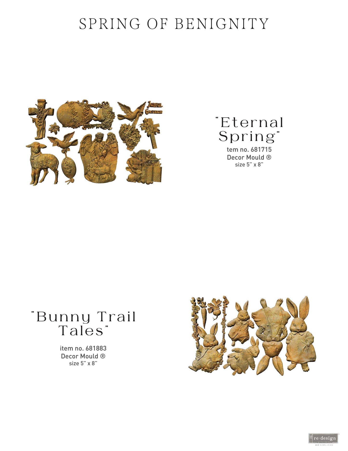 Decor Moulds - Redesign - Bunny Trail Tales- 5"x 8"
