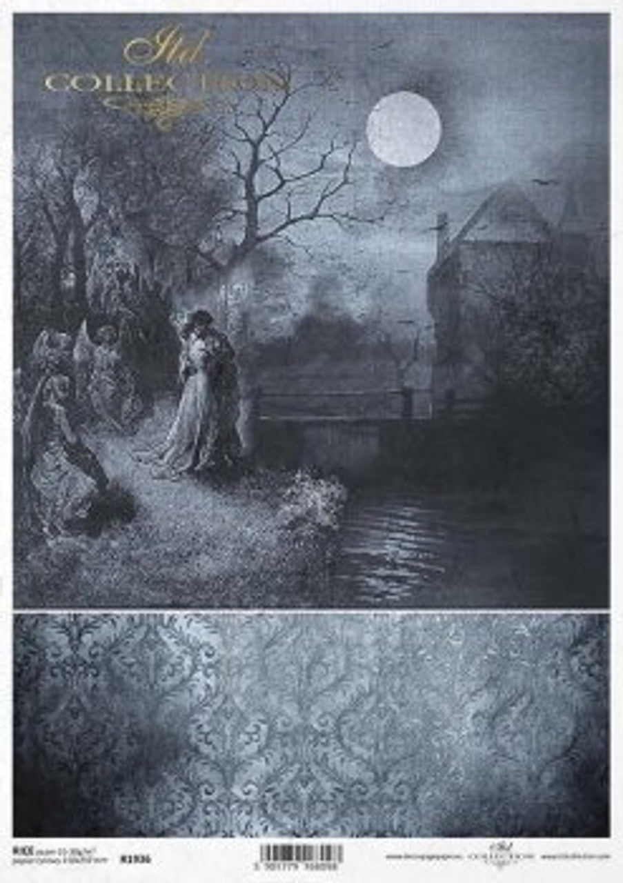 Decoupage Paper - ITD - A4 - R1936 - Dancing in the Night - Rice Paper