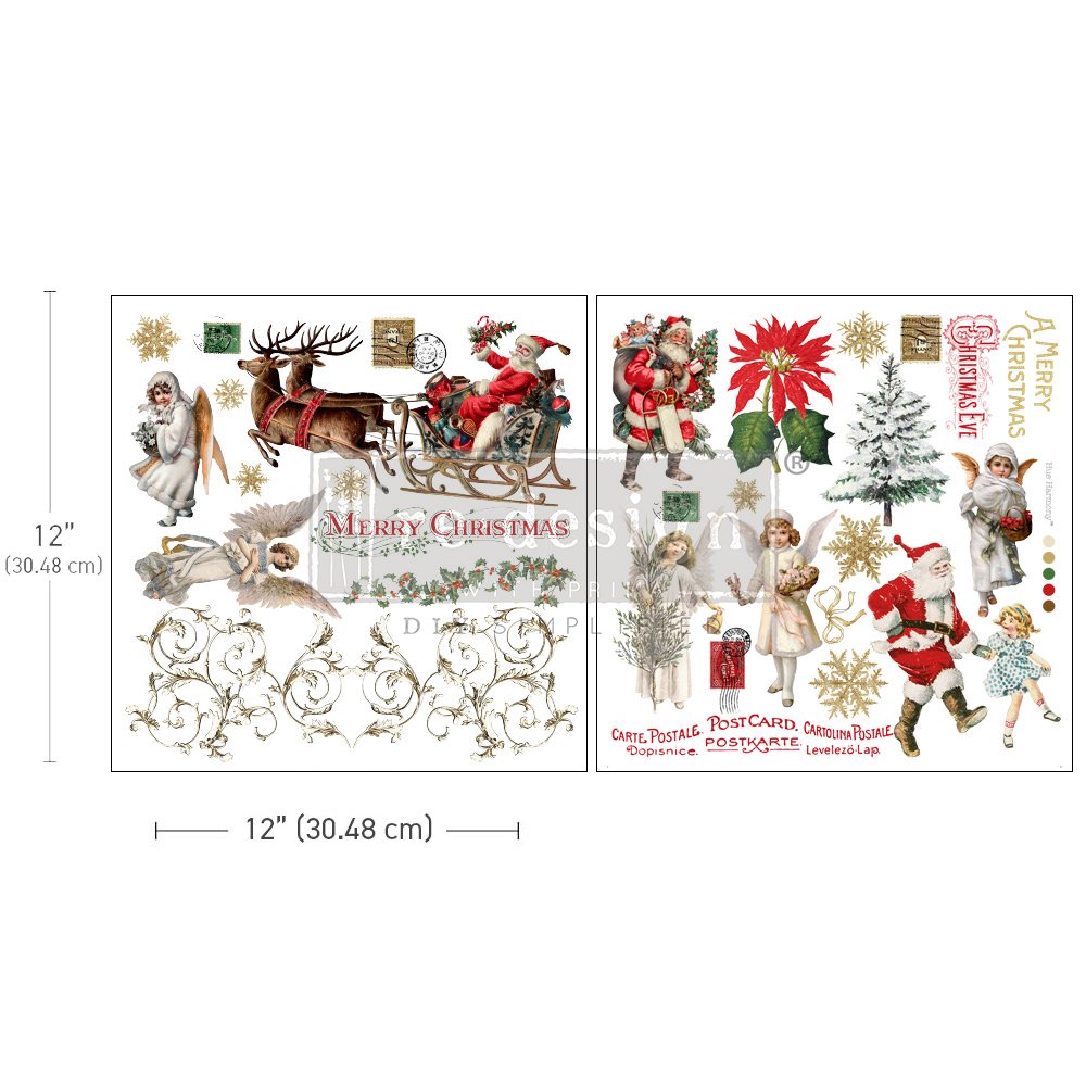 Transfers Maxi 12" x 12"- Holiday Traditions (2 sheets)