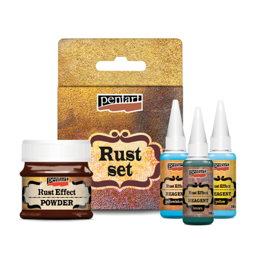 Pentart - Effect - Rust Effect - Natural Rust - 4 piece Set