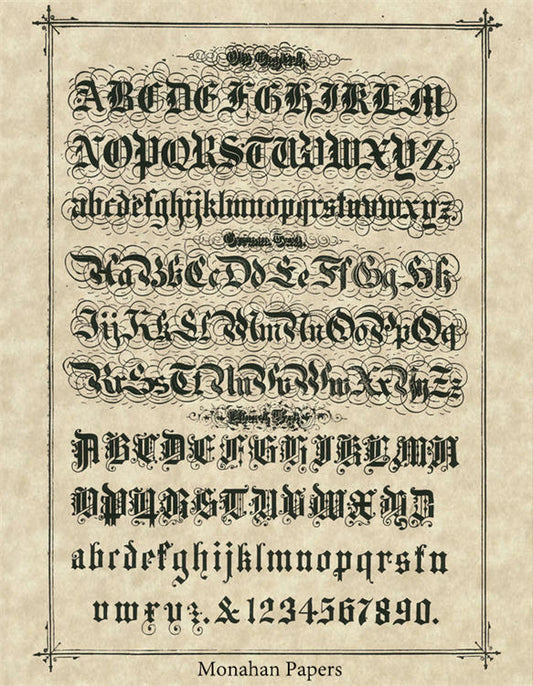 Decoupage Paper - Monahan Papers- SPS0137 Old English - 11x17