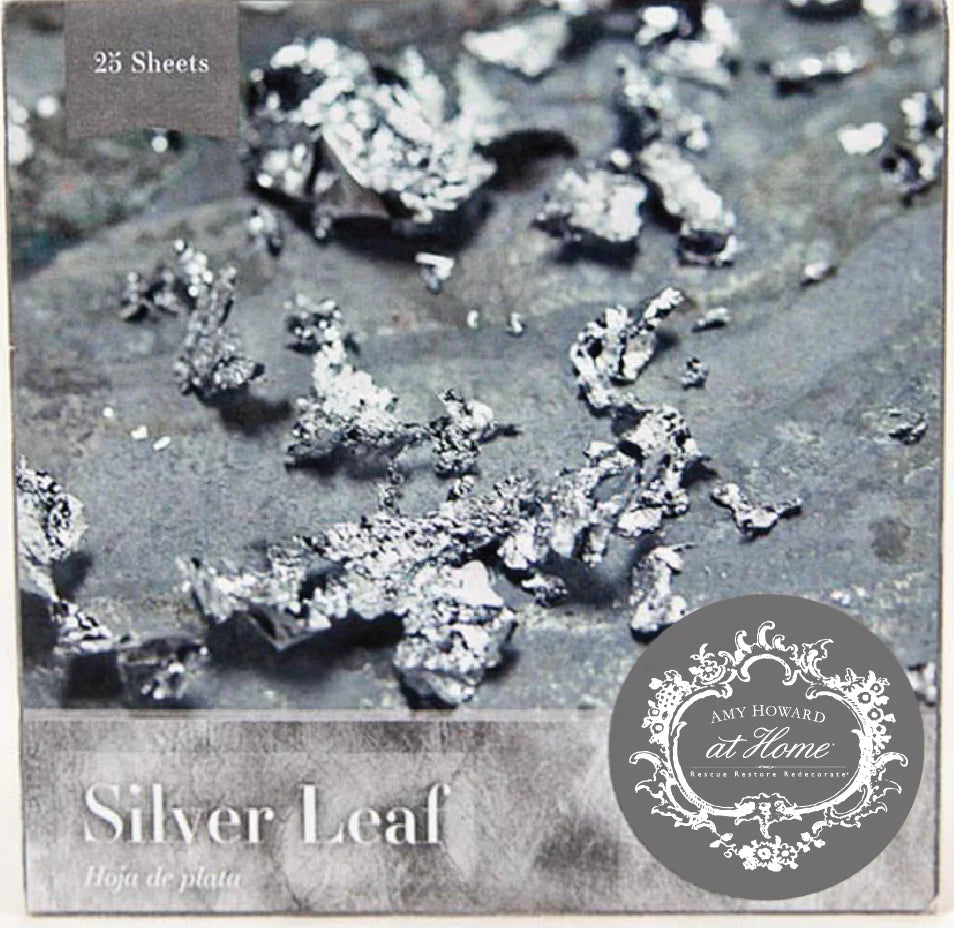 Amy Howard at Home - Finishes - Leaf - Silver - 6"x6" - 25 sheets