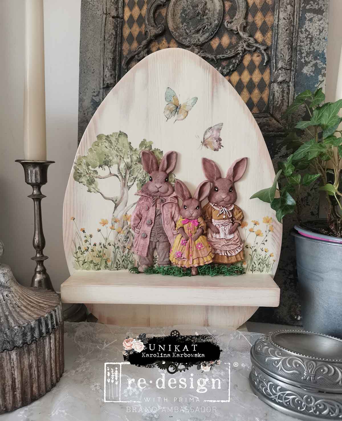 Decor Moulds - Redesign - Springtime Bunny - 5"X8"